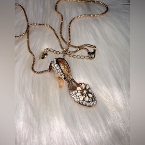 Betsey Johnson High Heel Necklace